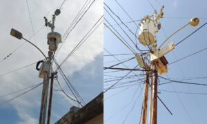 En Gallo Verde llevan mes y medio sin luz por explosión de 2 transformadores