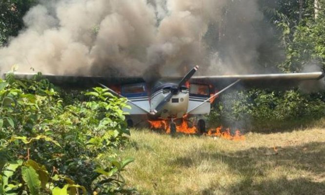 Interceptan en Brasil avión “sospechoso de narcotráfico” que salió de Venezuela