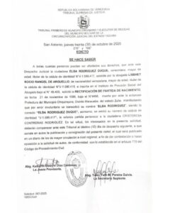 Edicto Solicitud Nro 067-2025