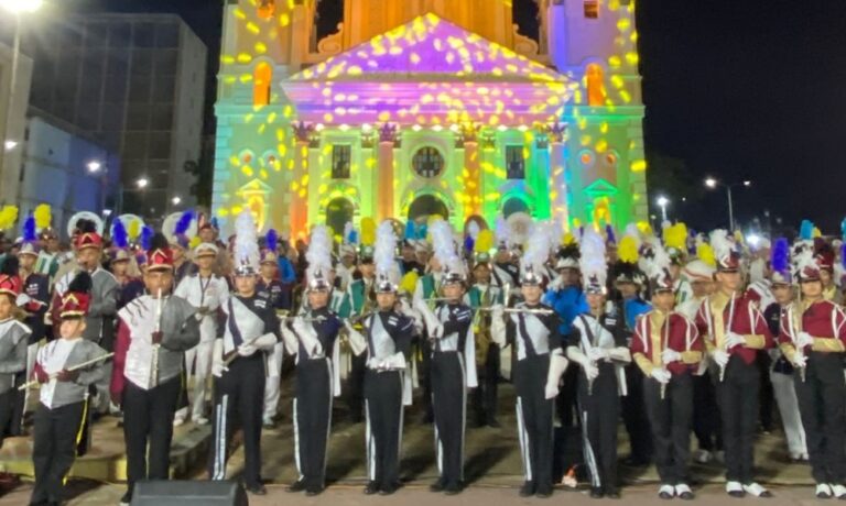 Realizan segundo homenaje nacional de bandas marchantes a la Chinita