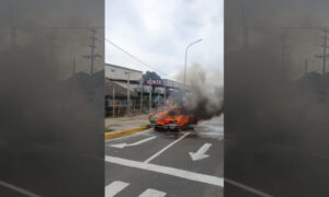 Se incendia un “por puesto” en el corredor vial Padilla: sin heridos