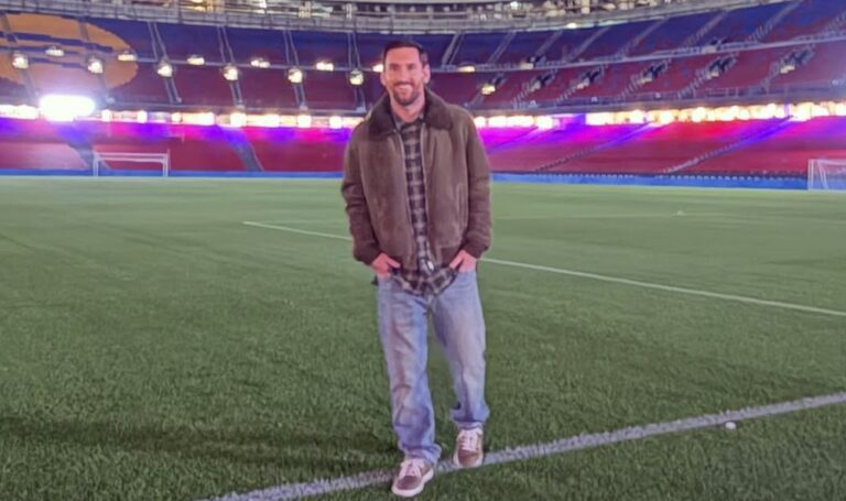 Leo Messi visita el Spotify Camp Nou: "Ojalá algún día pueda volver"