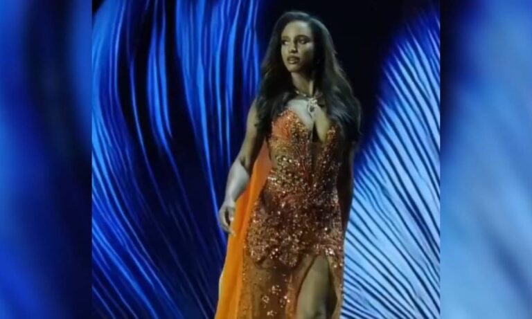 Candidata de Jamaica sufre fuerte caída en la preliminar de Miss Universo