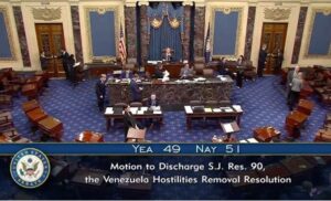 Fracasa en el Senado de EE. UU. intento de frenar acción militar de Trump sobre Venezuela
