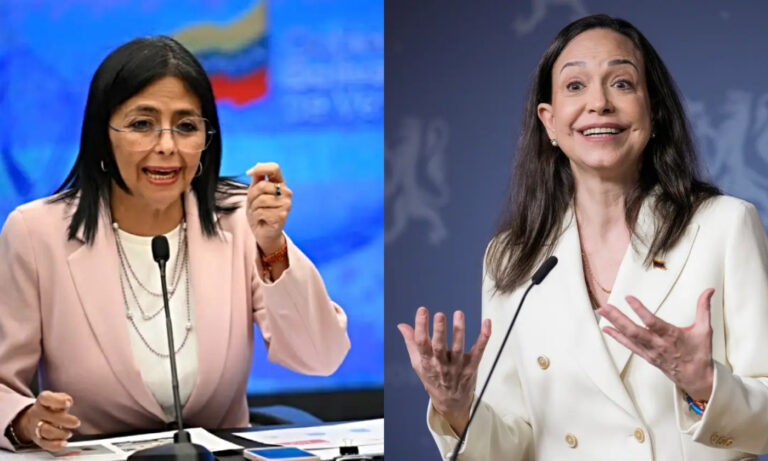 Delcy Rodríguez llama “criminal, vulgar y podrida clase fascista” a Machado