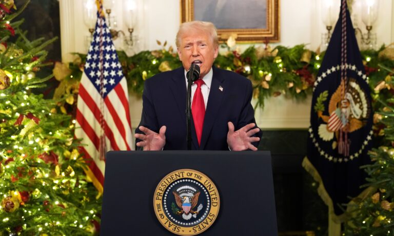 Trump omite a Venezuela en su discurso a la nación pese al cerco naval