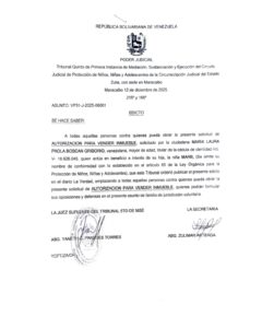 Edicto Asunto VP31-J-2025-06001
