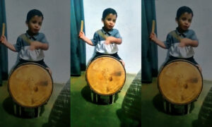 Zuliano gaitero de 4 años emociona en redes por su talento en la tambora