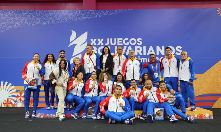 Venezuela es la segunda delegación con más medallas en los Bolivarianos