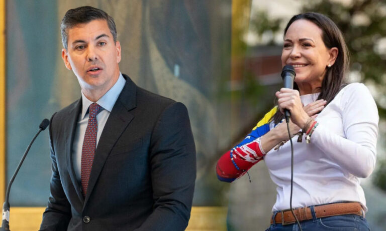 Machado agradece al presidente de Paraguay por acompañarla a recibir el Nobel