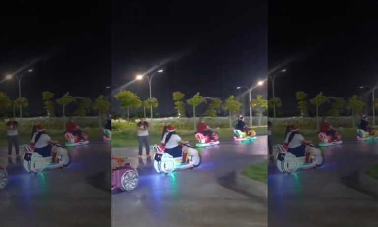 Recrean carreras al estilo “Mario Kart” en el Parque Ana María Campos