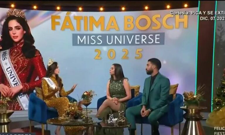 Fátima Bosch abandona entrevista tras ser cuestionada sobre polémicas de Miss Universo