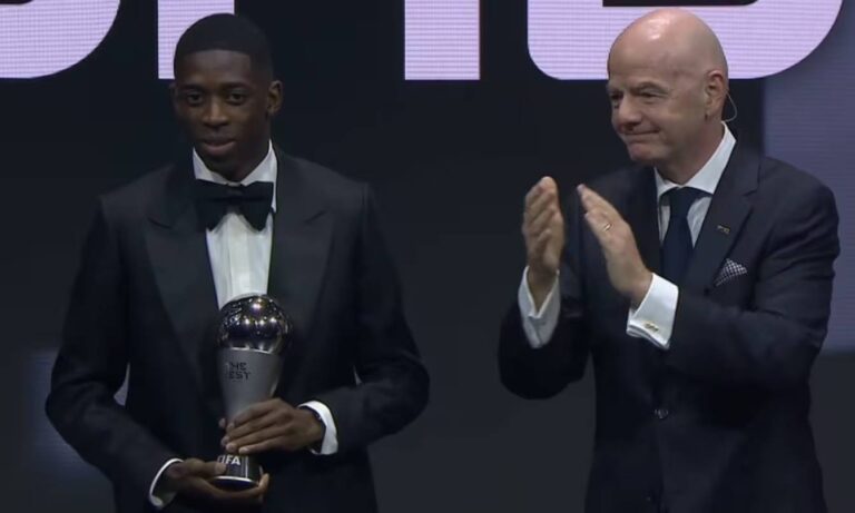 Dembélé gana el Premio “The Best” al mejor jugador del año