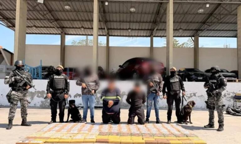 Venezolano y ecuatoriano son detenidos en operativo antinarcóticos en Ecuador