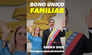 Pagan el Bono Único Familiar de enero por Patria