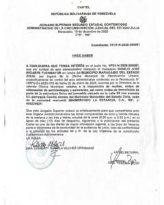 Cartel Expediente Nro VP31-N-2025-000081