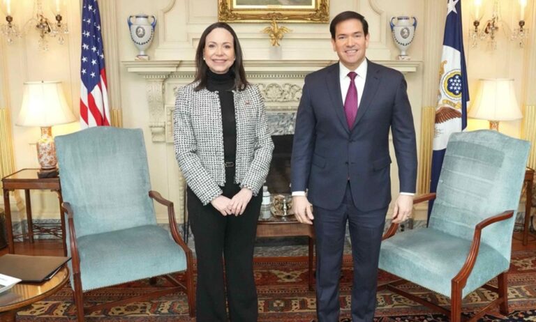 Difunden imágenes del encuentro entre Machado y Rubio