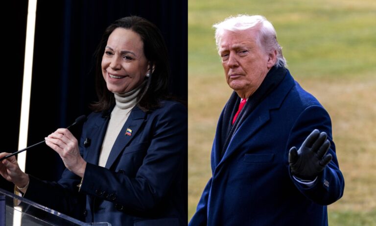 Trump dice que seguirá en contacto con Machado: “Es una gran mujer”