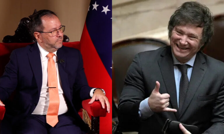 Yván Gil arremete contra Milei por sus “delirantes declaraciones” sobre Maduro