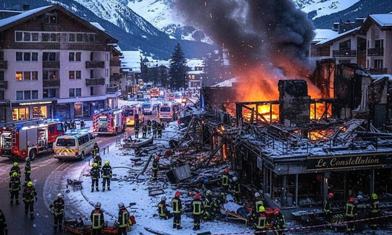 Incendio en Suiza deja al menos 40 muertos y 115 heridos tras celebración de Año Nuevo