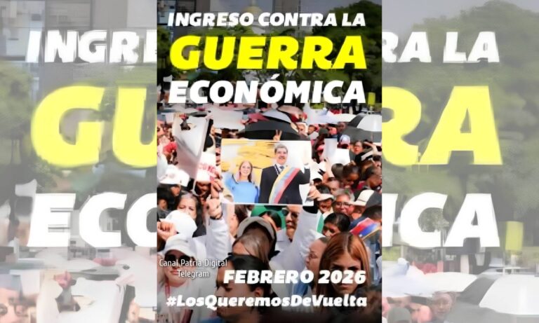 Pagan a pensionados el Bono de Guerra Económica de febrero