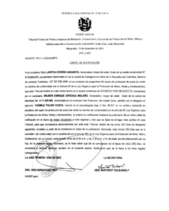 Cartel de Notificación Asunto: VP31-J-2025-002873
