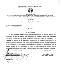 Edicto Asunto VP31-J-2025-002484