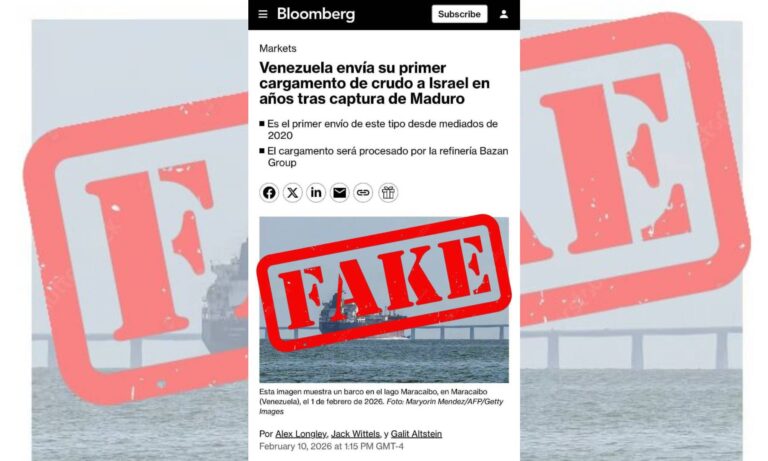 Gobierno desmiente envío de petróleo a Israel