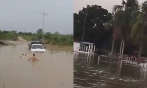 Reportan inundación del río Mucujepe en el Sur del Lago