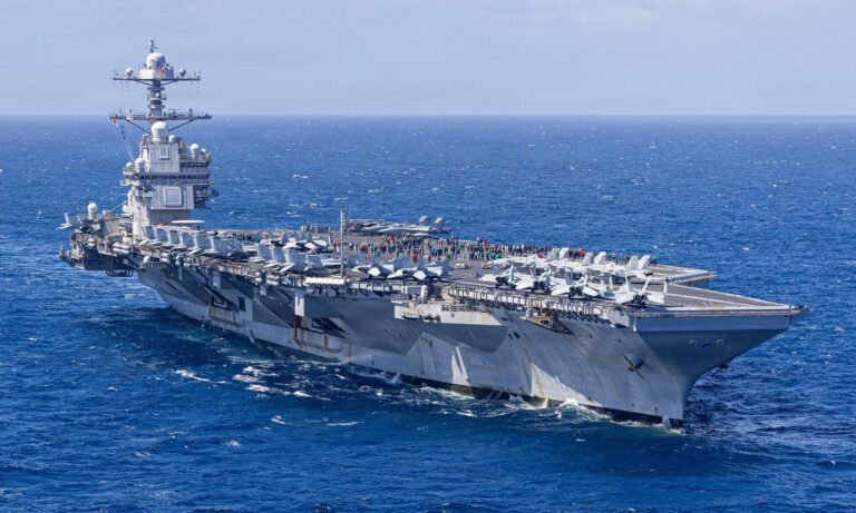 EE. UU. mueve el portaaviones USS Gerald R. Ford del Caribe al Oriente Medio