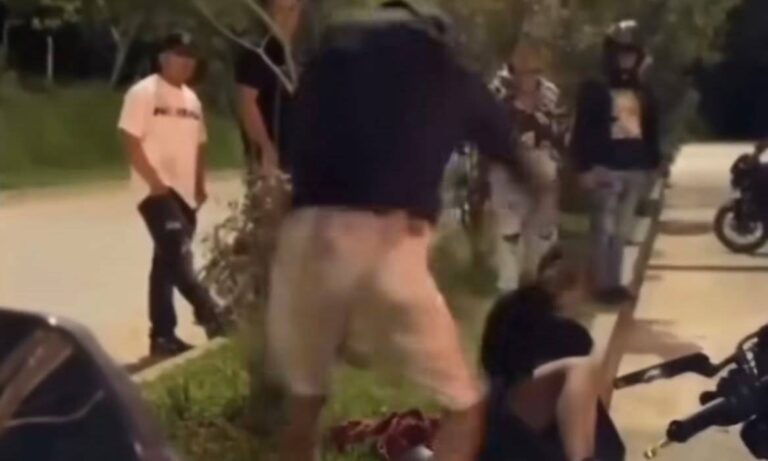 Padre reprende a correazos a su hijo tras accidente en piques ilegales en Colombia