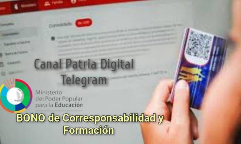 Pagan el bono Único de Corresponsabilidad de marzo por Patria