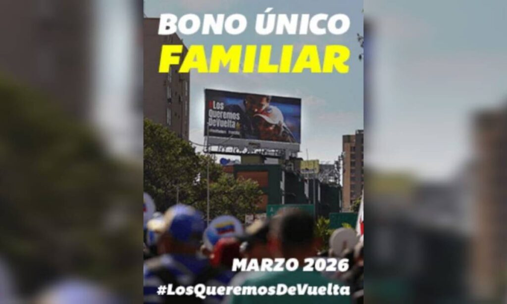 Pagan el Bono Único Familiar de marzo por Patria