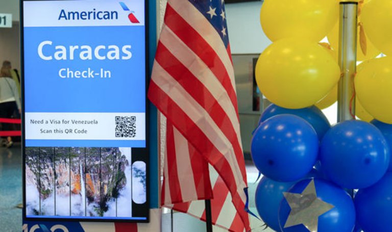 Despega de Miami el primer vuelo comercial directo entre EE. UU. y Venezuela en siete años