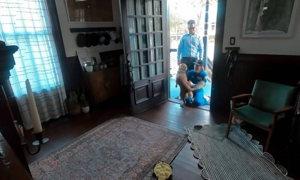 Se viraliza video del encuentro de la astronauta del Artemis II con su perrita