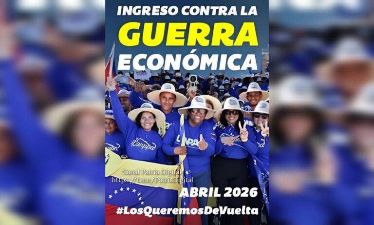 Pagan a pensionados el Bono de Guerra Económica de abril