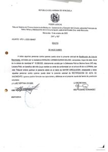 Edicto Asunto VP31-J-2025-004457