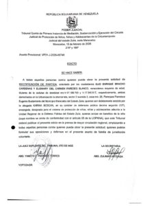 Edicto Asunto VP31-J-2026-00748