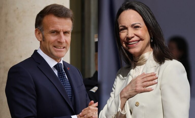 Macron recibe este lunes a Machado