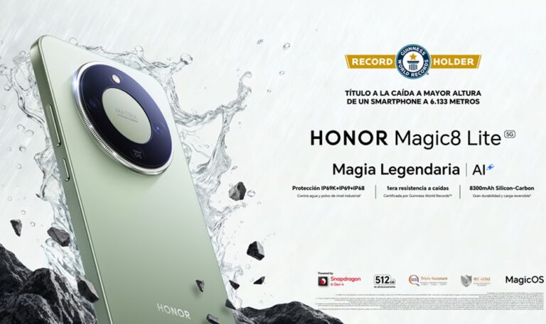 HONOR Magic8 Lite llega a Venezuela: El dispositivo que rompió el Guinness World Records a la caída a mayor altura de un smartphone