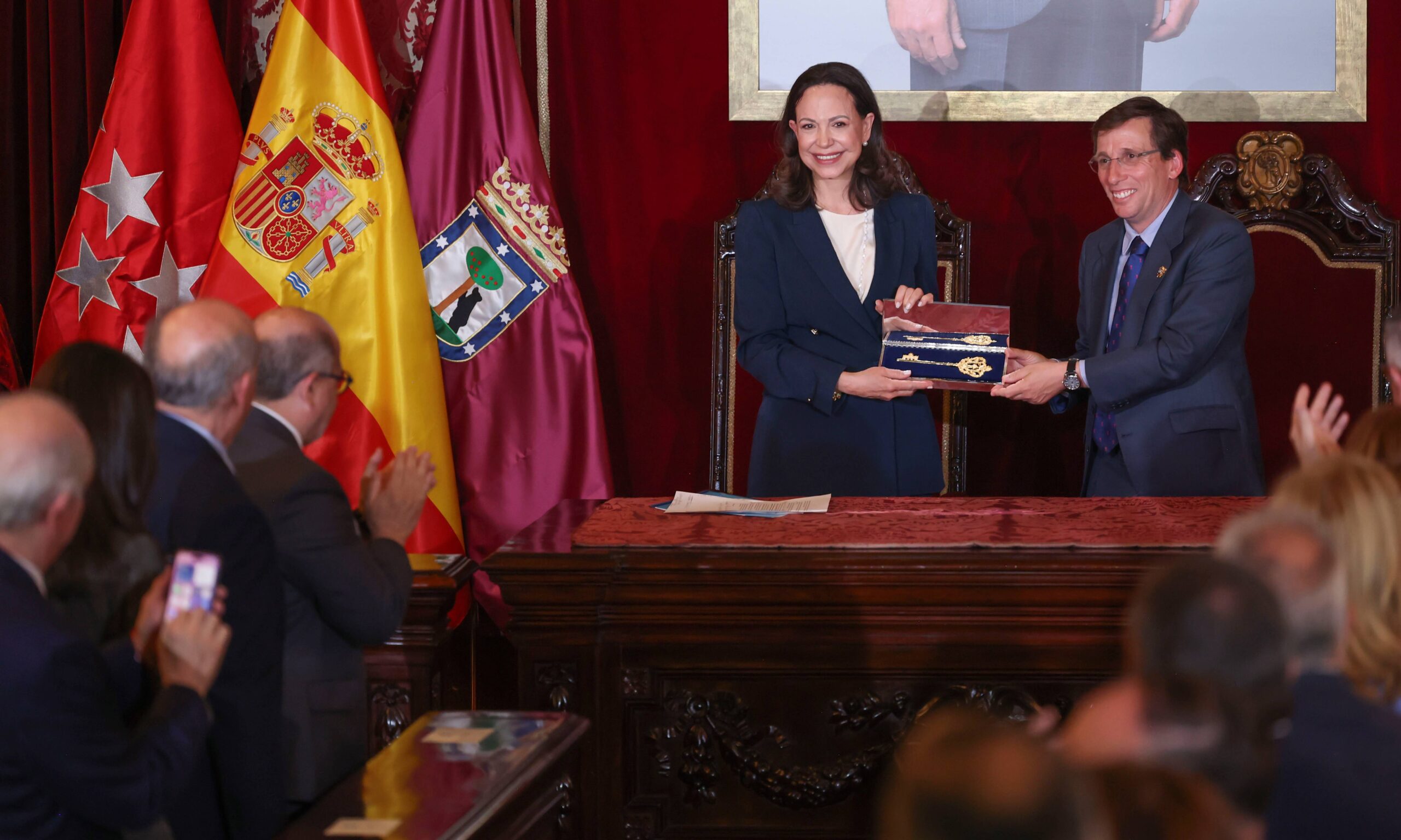 Machado recibe la Llave de Oro de Madrid