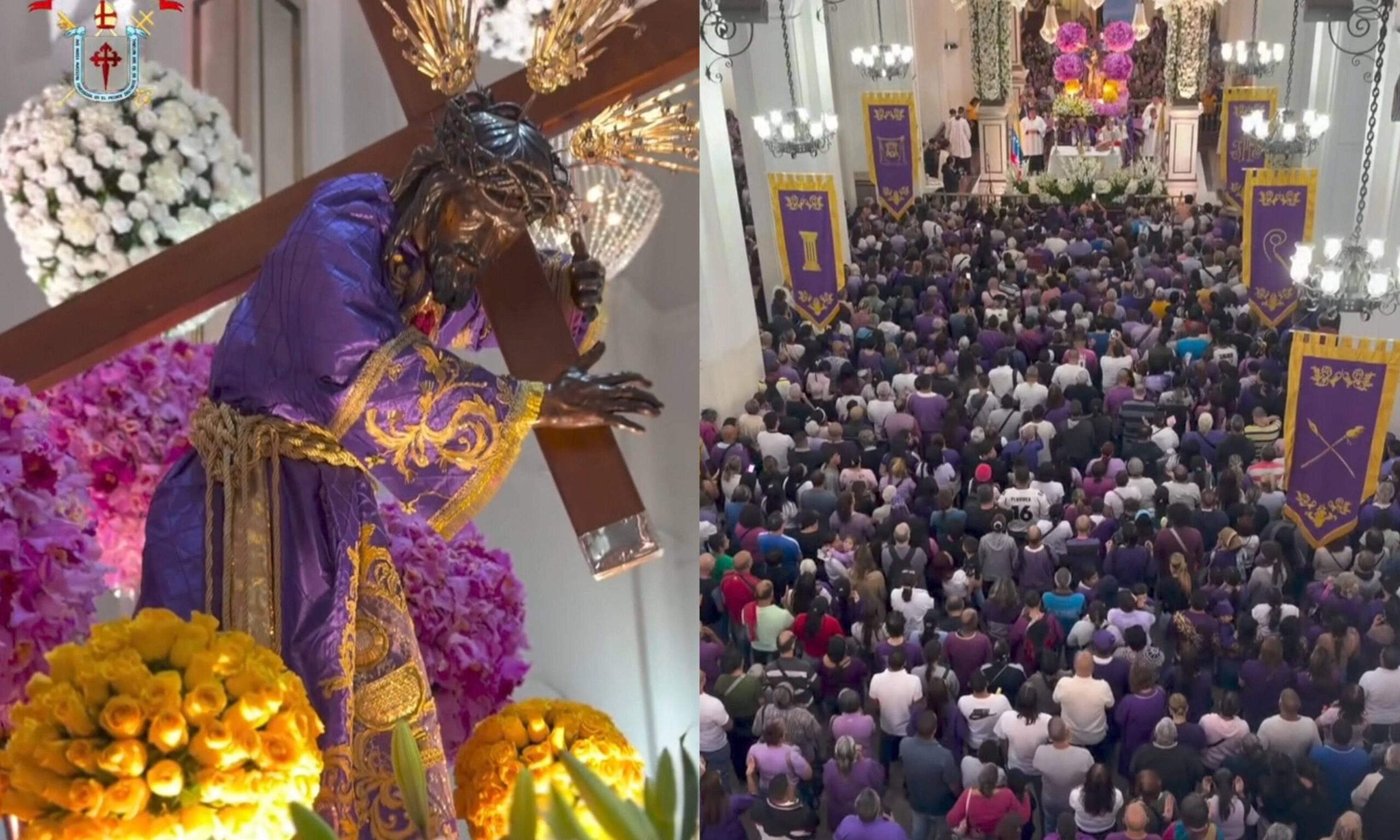 Miles de devotos acuden a las misas del Nazareno de San Pablo en Caracas
