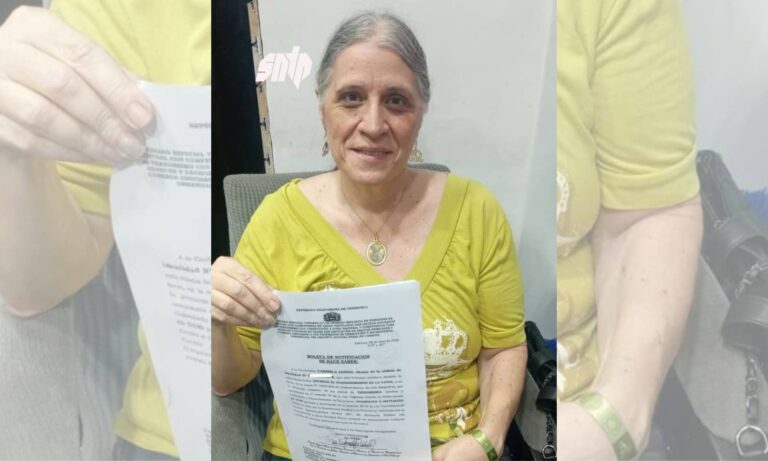 Conceden libertad plena a la periodista Carmela Longo