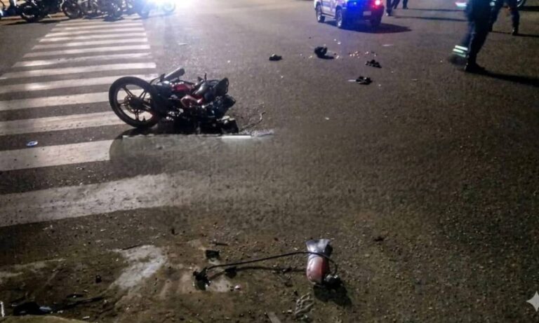 Accidente motos en Lagunillas deja al menos un muerto y 3 heridos