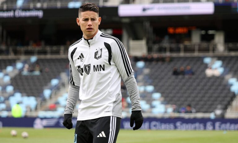 Minnesota United revisa “día a día” la salud de James Rodríguez