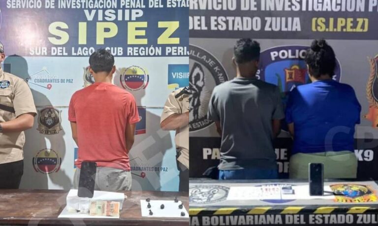 Arrestan a dos hombres y una mujer en el Zulia dedicados al “narcomenudeo”
