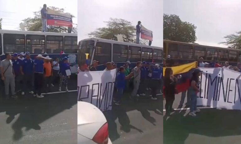 Trabajadores de LUZ protestan por mejoras salariales en varias partes de Maracaibo