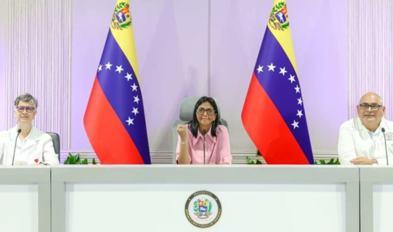 Delcy Rodríguez asegura que el 47 % de los medicamentos donados por EE. UU. ya fue distribuido