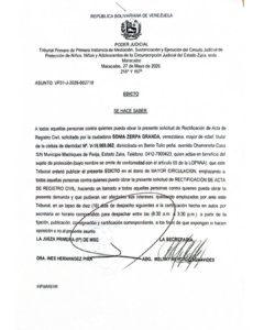 Edicto Asunto VP31-J-2026-002718