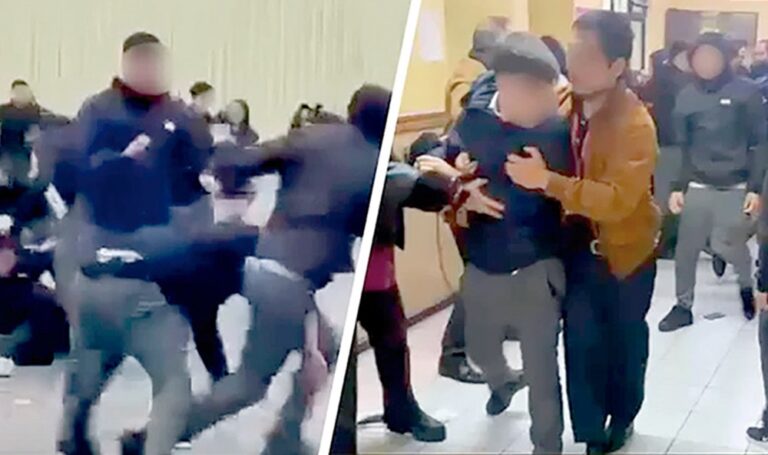 Pelea masiva en liceo de Chile deja 7 docentes heridos y 14 estudiantes presos